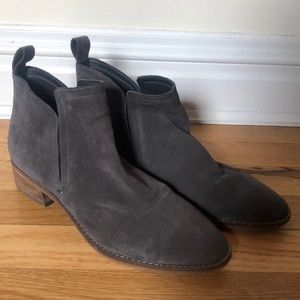 Dolce Vita dark gray suede booties